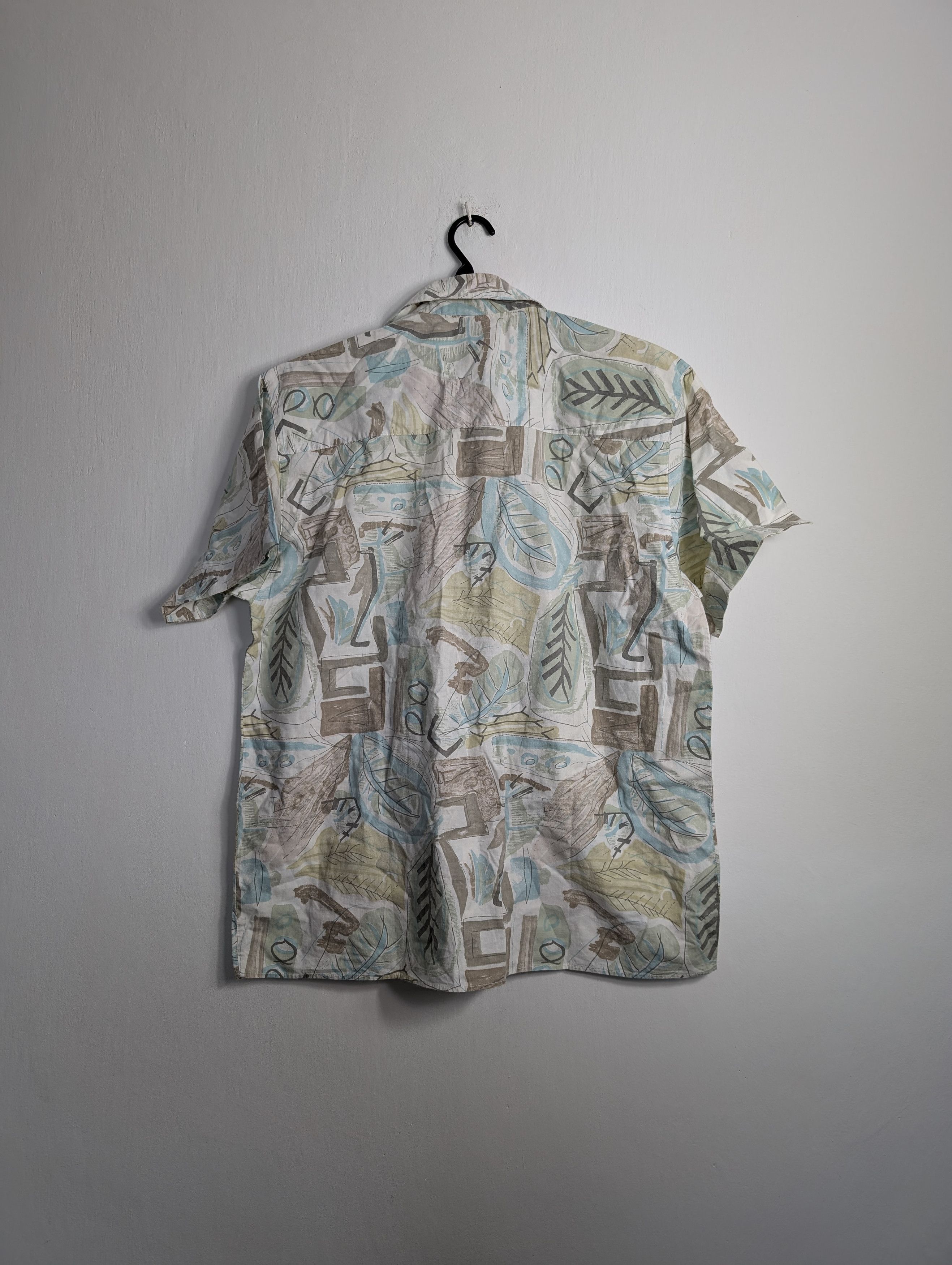 Vintage Vintage Y2K Hawaiian Shirt - Summer Floral Palm Tree Print Size US L / EU 52-54 / 3 - 3 Thumbnail