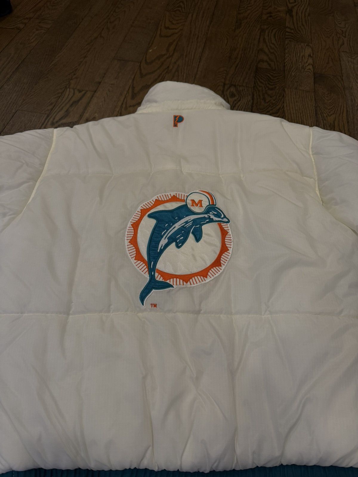 Pro Player Vintage Reversible Miami Dolphins Quarter Zip Coat Size US L / EU 52-54 / 3 - 11 Thumbnail