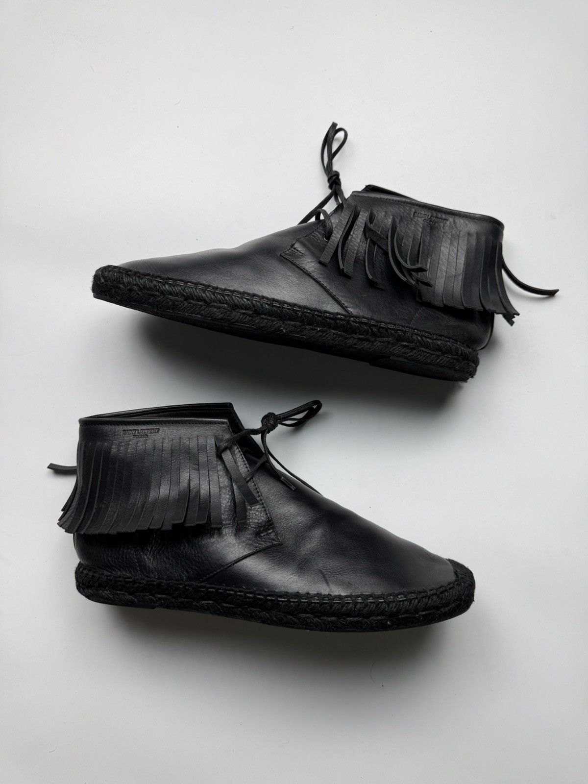 Saint Laurent Paris Saint Laurent Fringed Espadrille Boots Size US 9 / EU 42 - 2 Thumbnail
