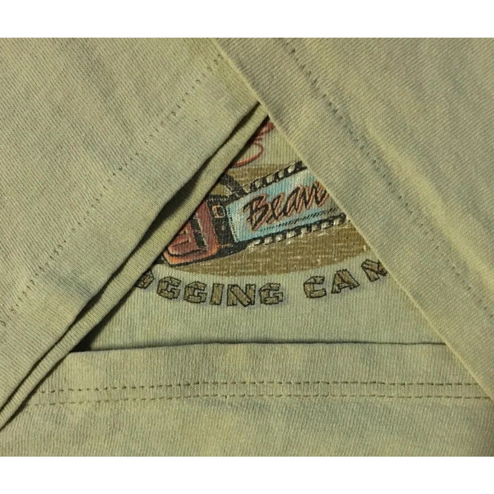 Vintage VINTAGE Angry Beaver Logging Camp Shirt XL Beige T-Shirt Men Bar 90s Funny Grunge Biker Nature USA USA Shirt Bears Beaver Logo Size US XL / EU 56 / 4 - 5 Thumbnail
