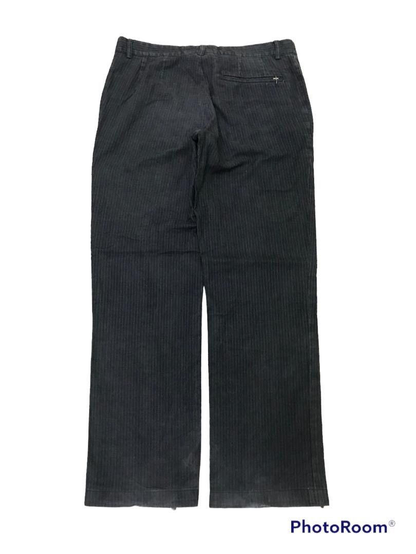 Yohji Yamamoto 💥Vintage Brigent Italy Stripe Pant Size US 31 - 3 Thumbnail