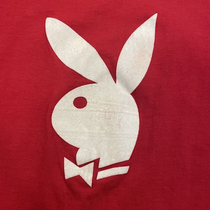 Red Playboy Print Round Neck T-Shirt main image 1