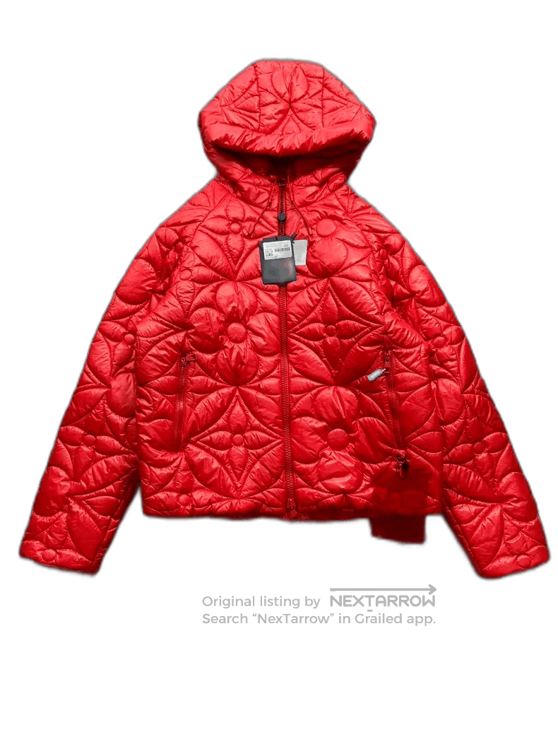 Louis Vuitton Louis Vuitton Red Quilted Down Jacket. Size US L / EU 52-54 / 3 - 1 Thumbnail