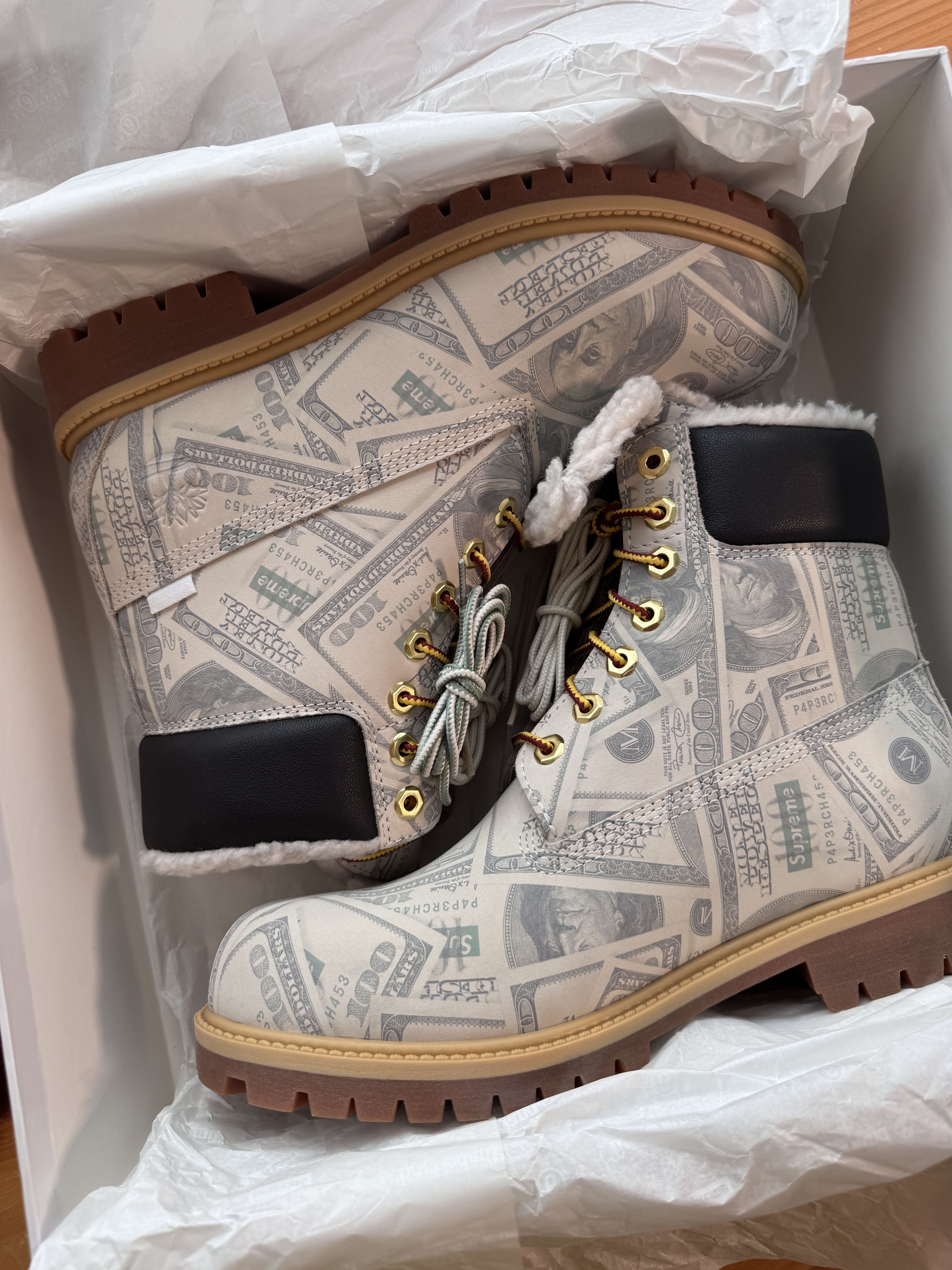 Maison Margiela × Supreme Supreme MM6 Maison Margiela Timberland Money Boots Size US 8.5 / EU 41-42 - 5 Thumbnail