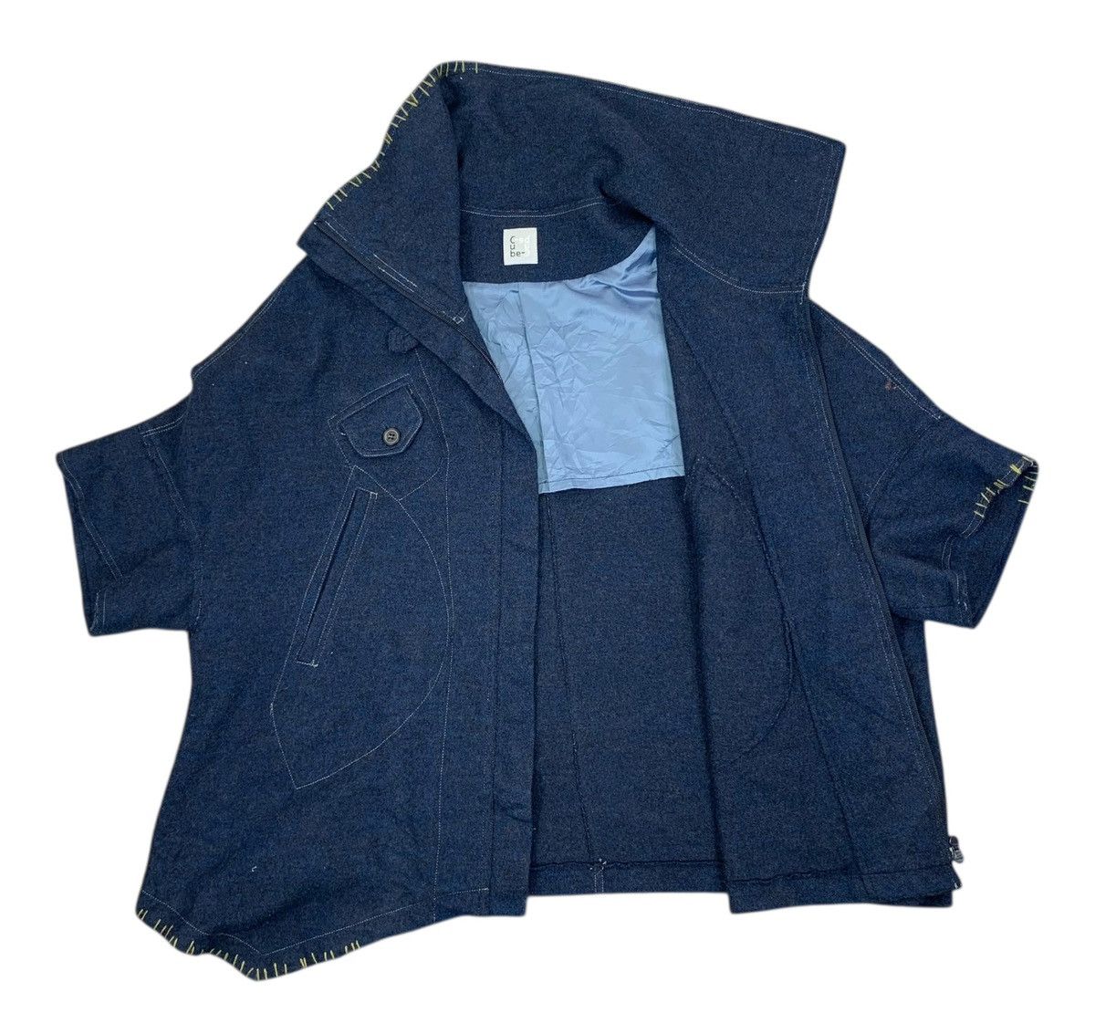Japanese Brand VINTAGE CUBE JAPANESE BRAND WOMEN WOOL JACKET Size XS / US 0-2 / IT 36-38 - 2 Thumbnail
