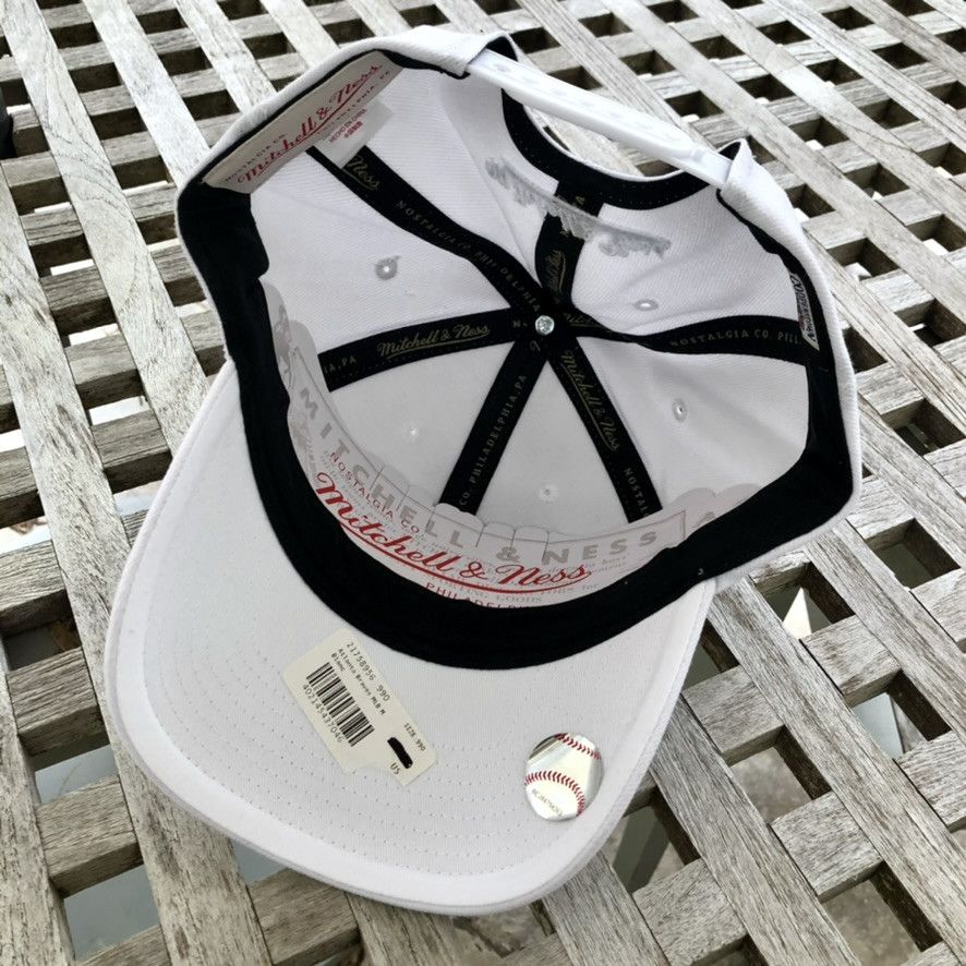 Mitchell & Ness Atlanta Braves Cooperstown White Structured Snapback Hat Size ONE SIZE - 4 Thumbnail