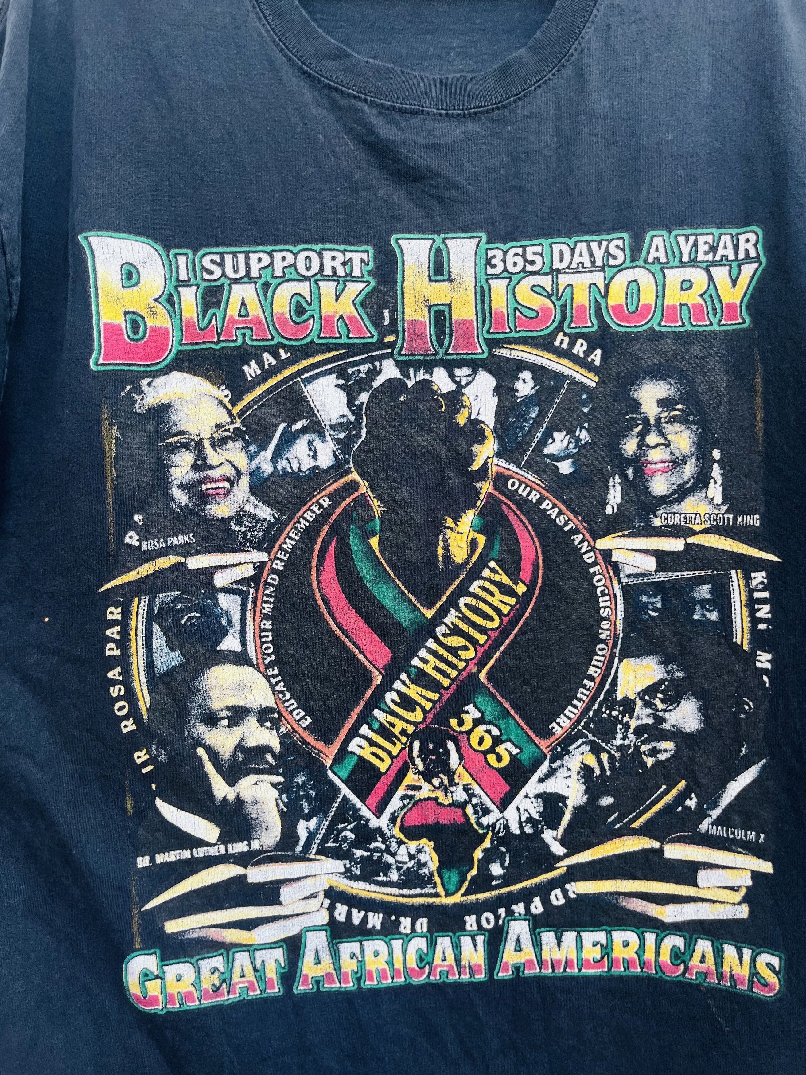 Vintage Vintage Black History Shirt Size US XL / EU 56 / 4 - 5 Thumbnail