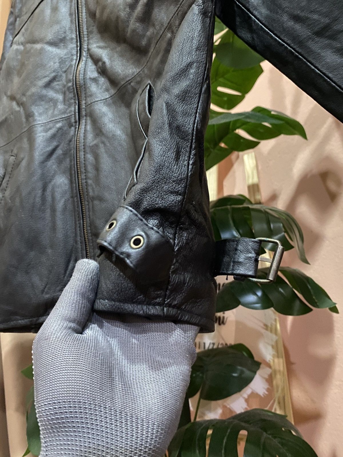 Other K CERO Black Faux Leather ZipUp Jacket Minimalist Moto Style Size US XS / EU 42 / 0 - 6 Thumbnail