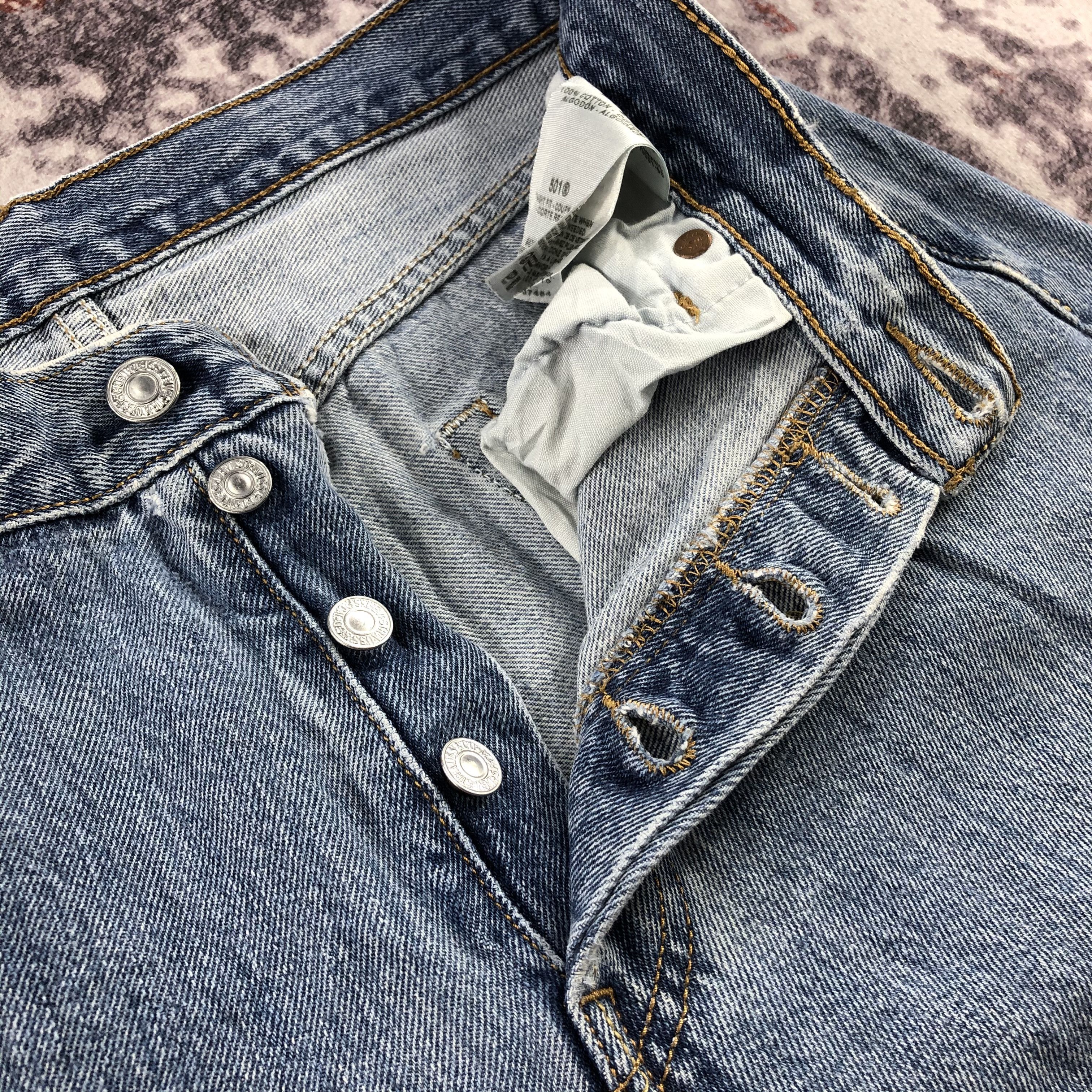 Levi's Vintage Blue Wash Levis 501 Jeans-JM3043 Size US 30 / EU 46 - 10 Thumbnail
