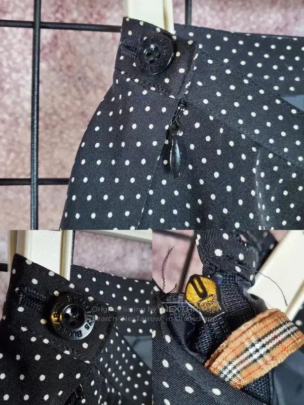 Burberry Burberry Black Polka Dot Skirt, Size S. Size 23" - 3 Thumbnail