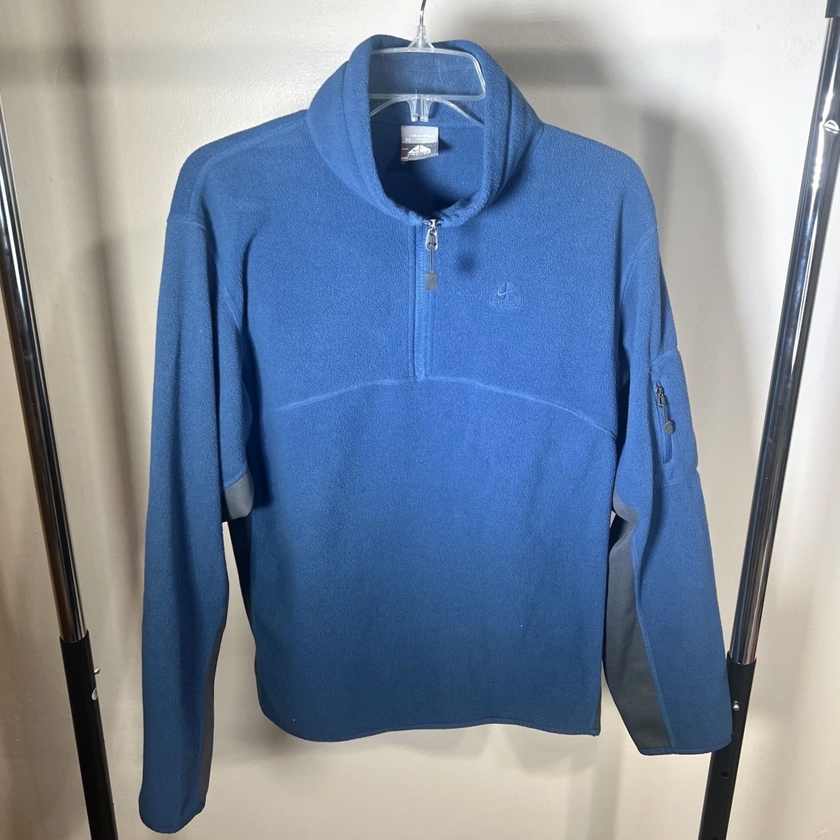 Nike Nike ACG Sweater Pullover 1/2 Zip Fleece Men M Blue Outdoor Sweatshirt Size US M / EU 48-50 / 2 - 2 Thumbnail
