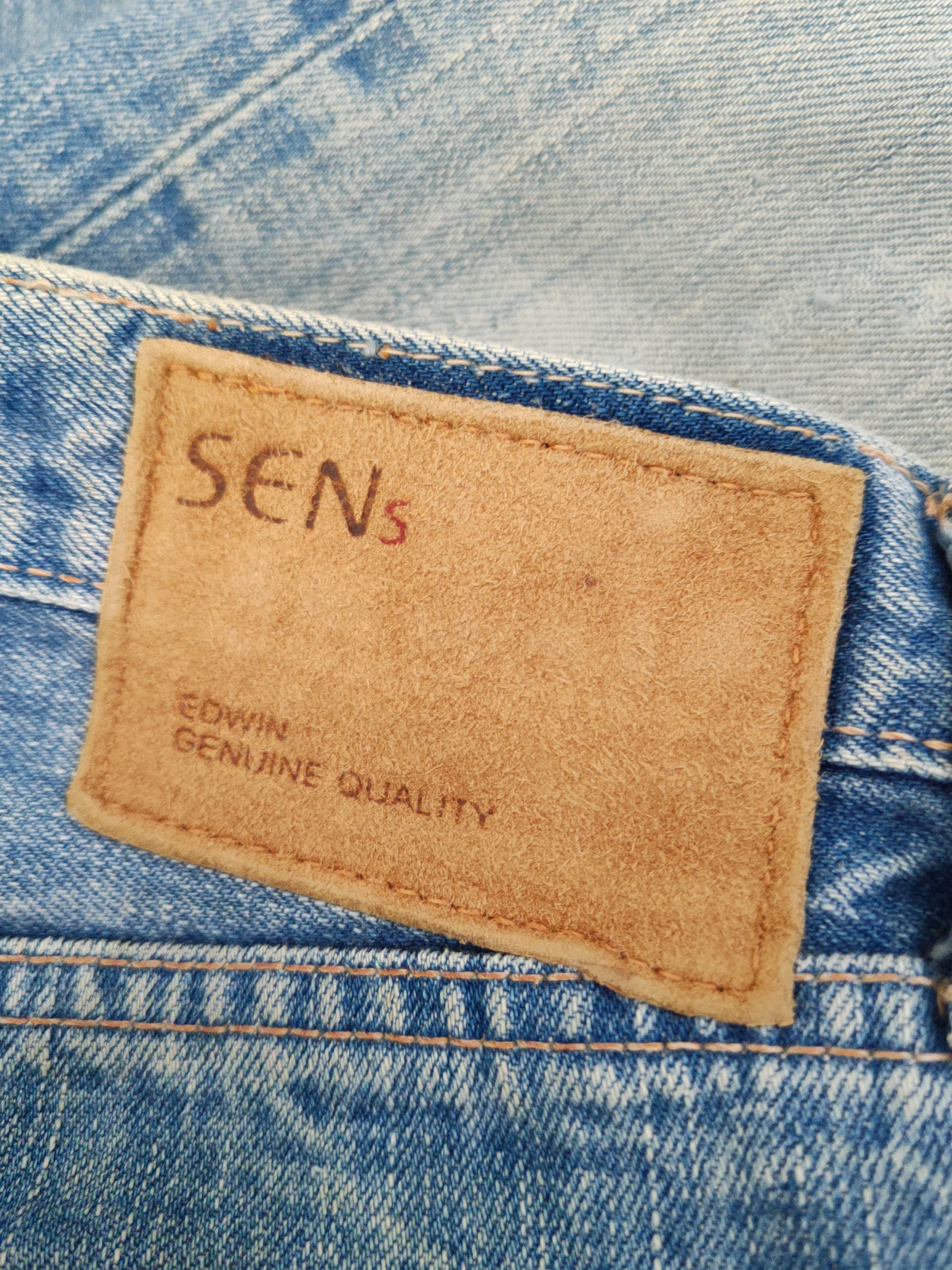 Edwin Edwin Blue Distressed Ripped Jeans #W1035 Size US 30 / EU 46 - 13 Thumbnail