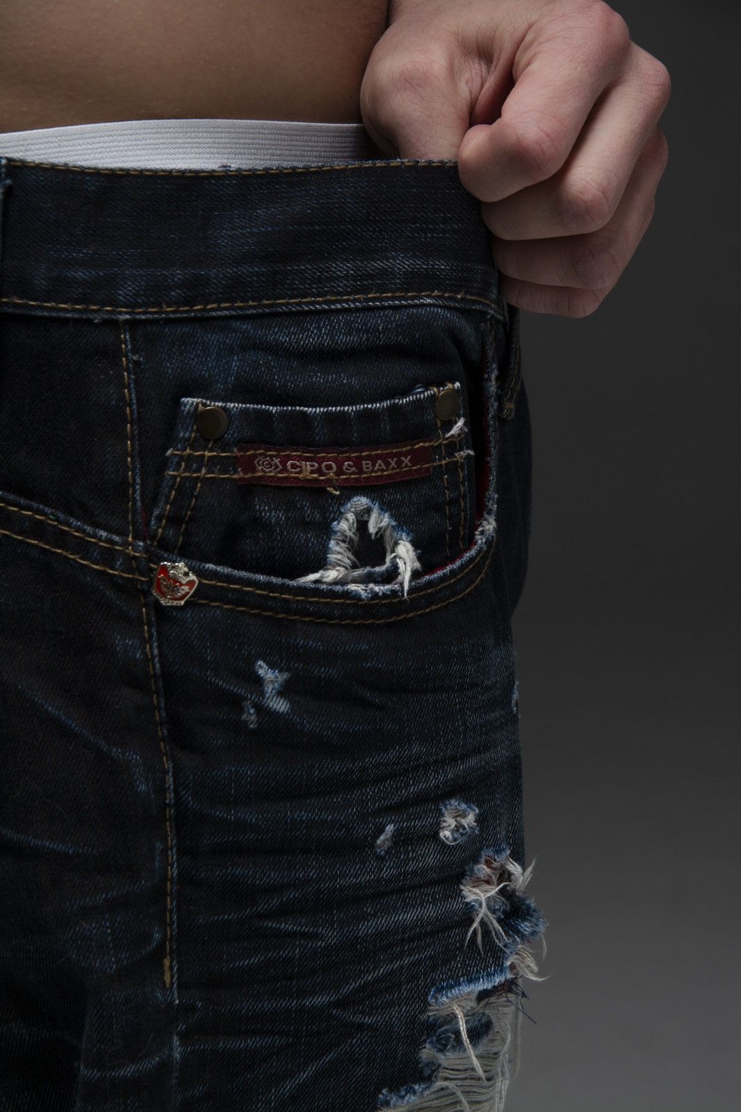 Vintage Vintage cipo baxx denim pants opium style Size US 34 / EU 50 - 5 Thumbnail