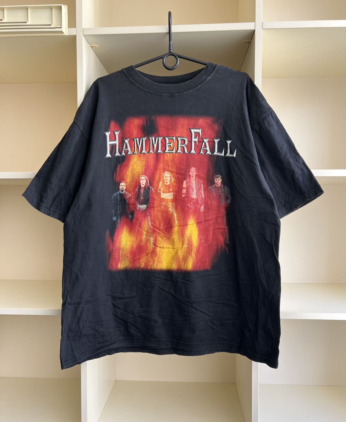 Band Tees Vintage Hammer Fall Band Tee Rock 90s T-Shirt Size US XL / EU 56 / 4 - 1 Thumbnail
