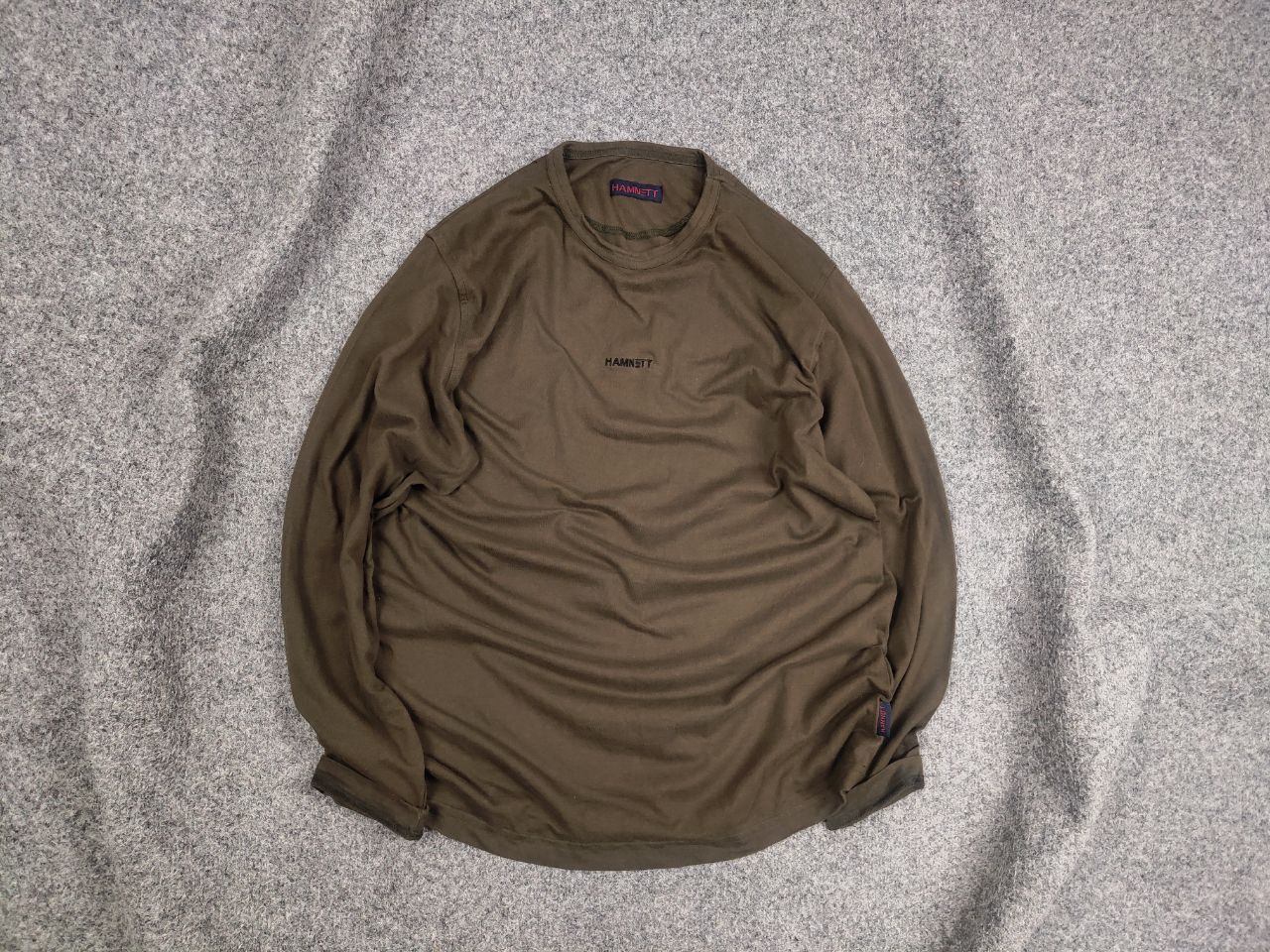 Katharine Hamnett London Katharine Hamnett Vintage long Sleeve Center Logo Olive Size US M / EU 48-50 / 2 - 1 Thumbnail