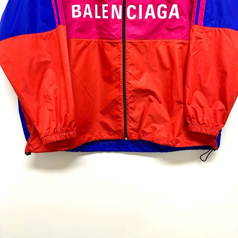 Balenciaga Balenciaga Red and blue patchwork big logo assault jacket 2 Size XS / US 0-2 / IT 36-38 - 6 Thumbnail