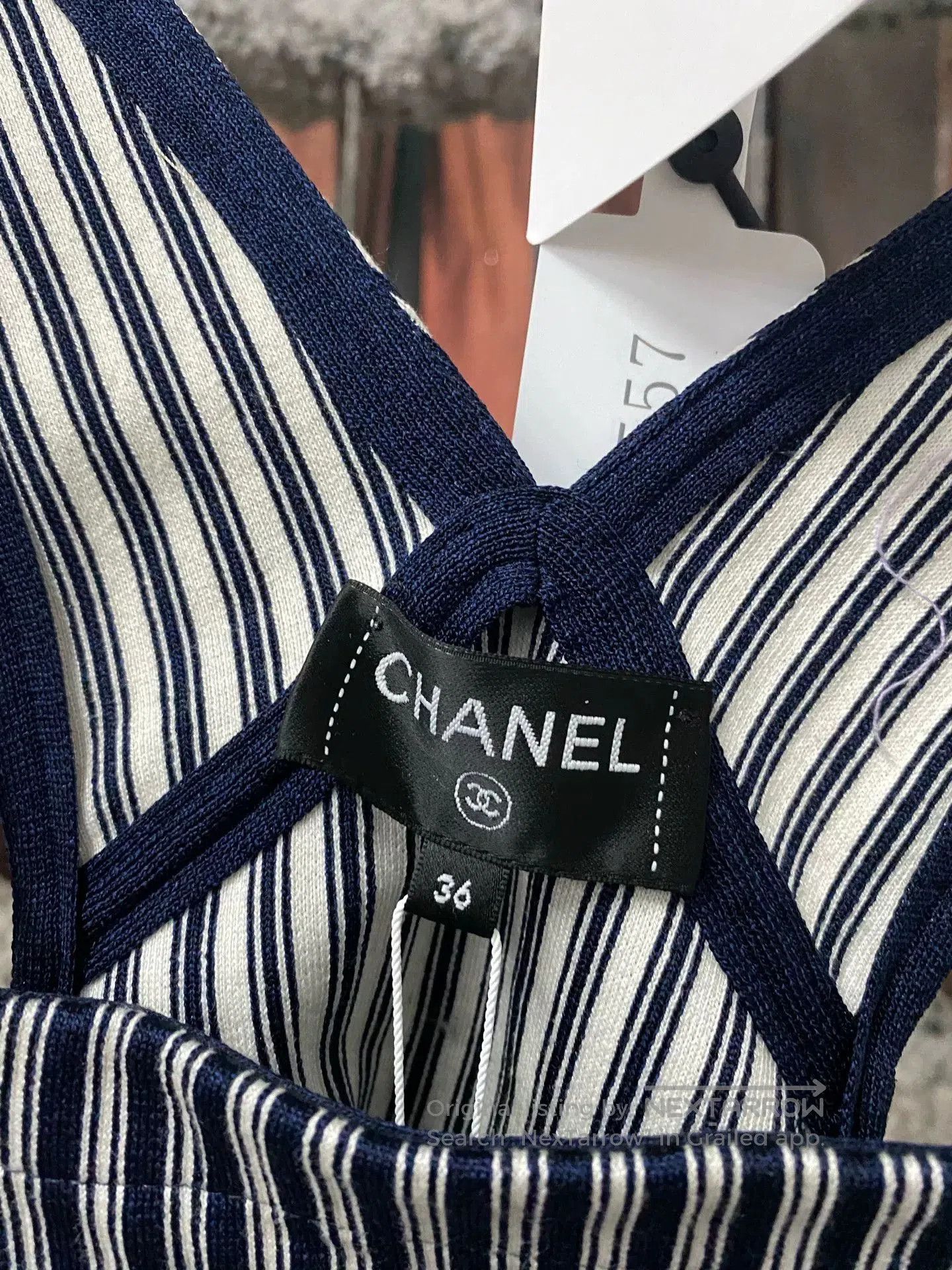 Chanel Chanel Striped Denim Vest. Size US XS / EU 42 / 0 - 6 Thumbnail