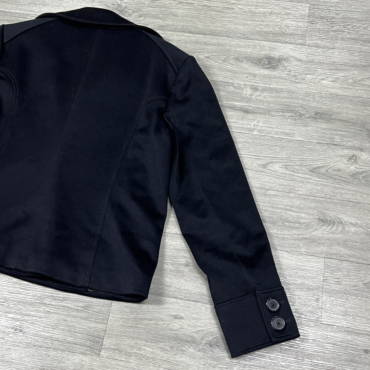 Aquascutum Aquascutum Black Double Breasted Wool Peacoat Jacket Size XL / US 12-14 / IT 48-50 - 10 Thumbnail