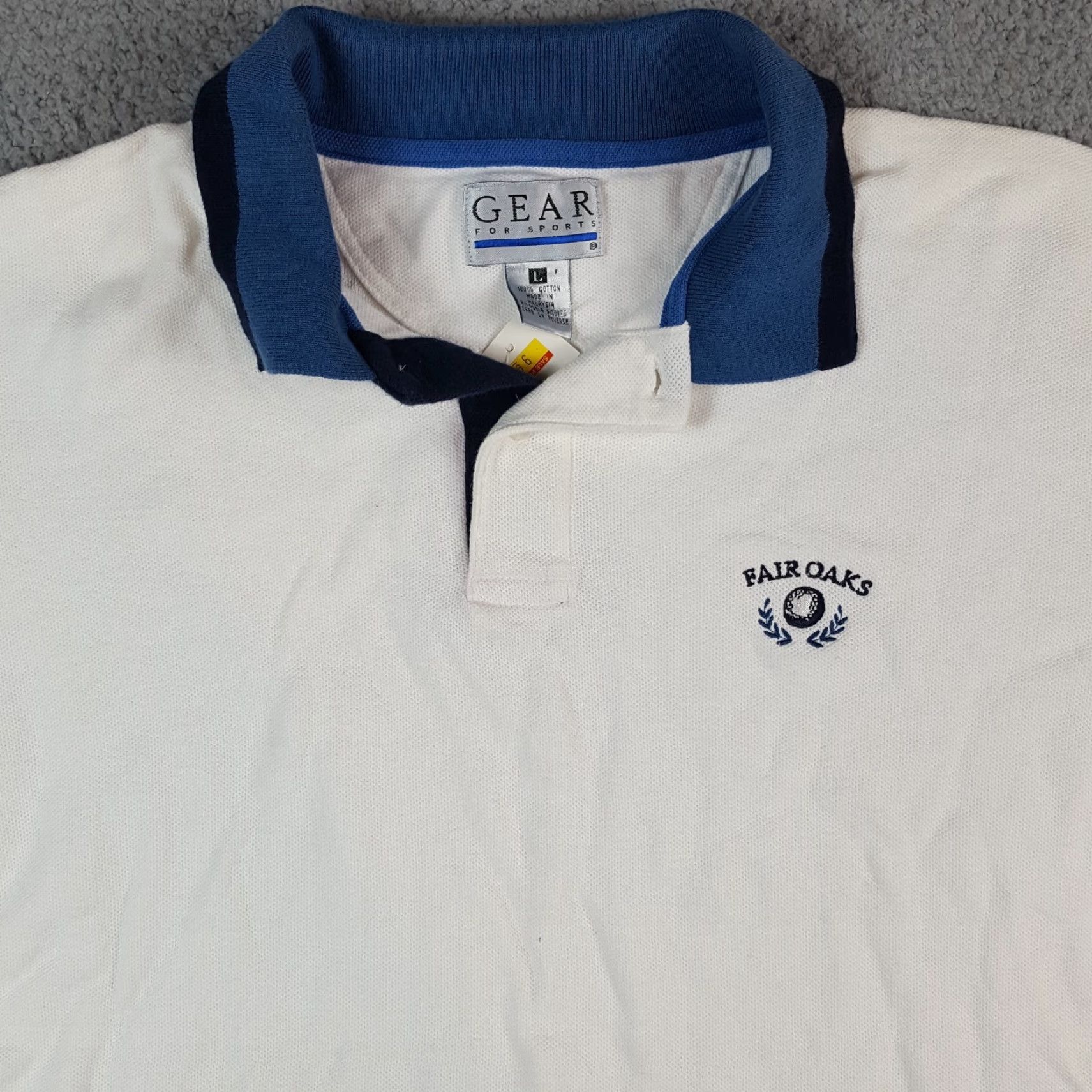 Vintage VINTAGE Fair Oaks Golf Club Preppy Polo Men's L White Collared Shirt Golfing Size US L / EU 52-54 / 3 - 2 Thumbnail