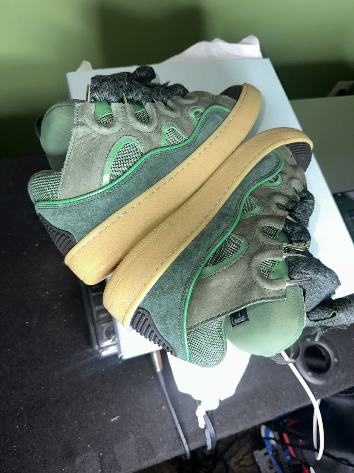 Lanvin Lanvin curb sneaker | Green Size US 8 / EU 41 - 2 Thumbnail