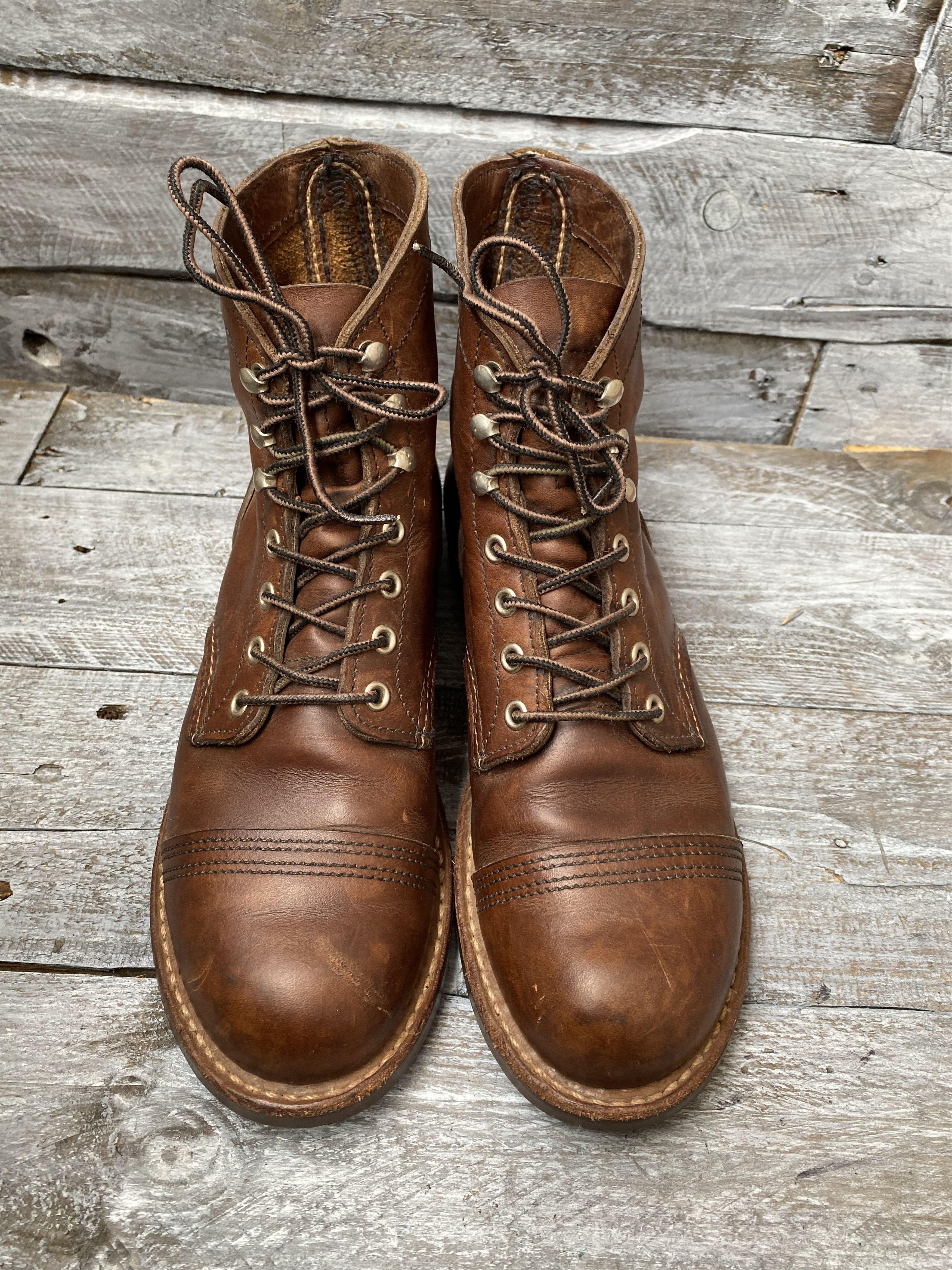 Red Wing Redwing Heritage iron ranger amber harness bootssz 7.5D Size US 7.5 / EU 40-41 - 11 Thumbnail