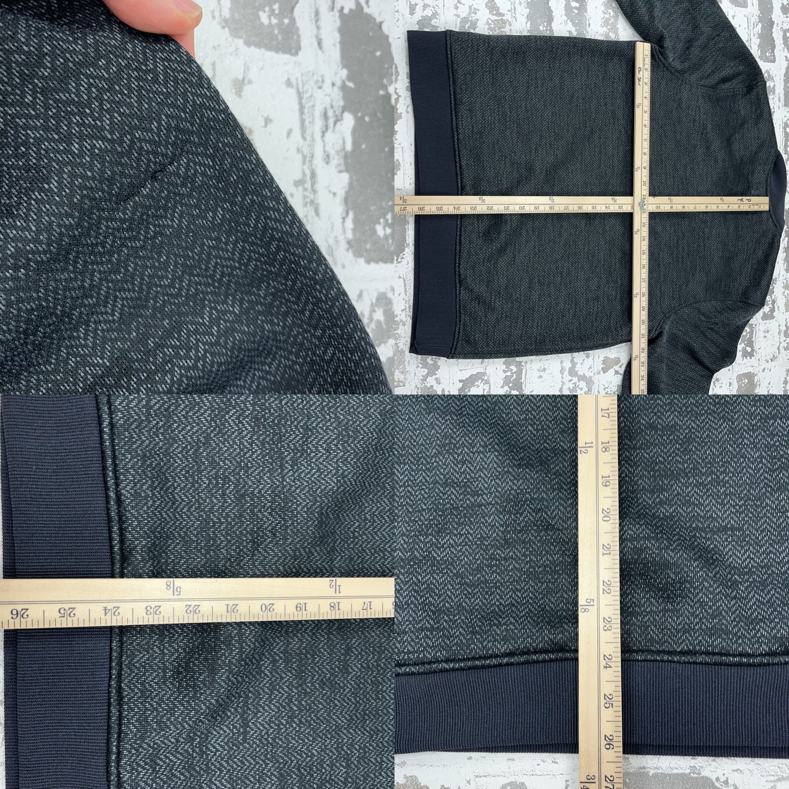 Under Armour Under Armour Sweatshirt Large Black Herringbone Quarter Zip Pullover Sweater Men Size US L / EU 52-54 / 3 - 8 Thumbnail