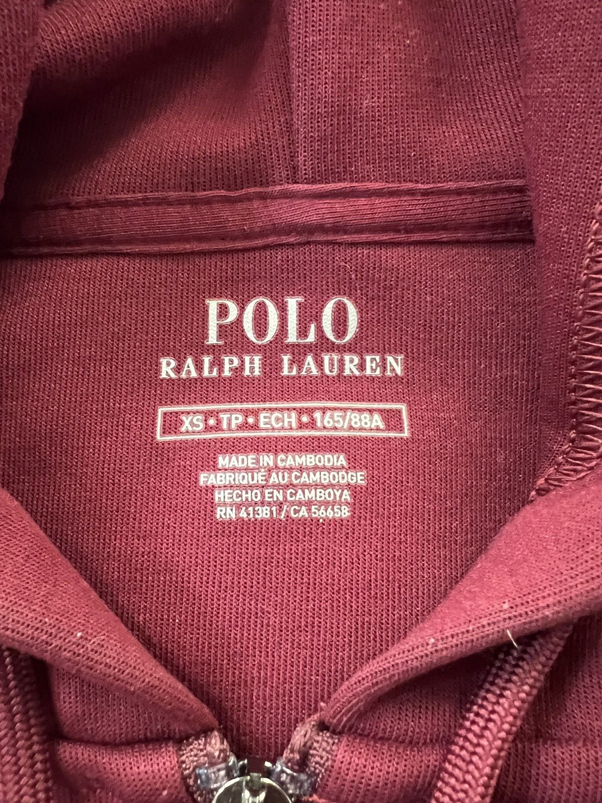 Polo Ralph Lauren Polo Hoodie burgundy red *XS* Size US XS / EU 42 / 0 - 5 Thumbnail
