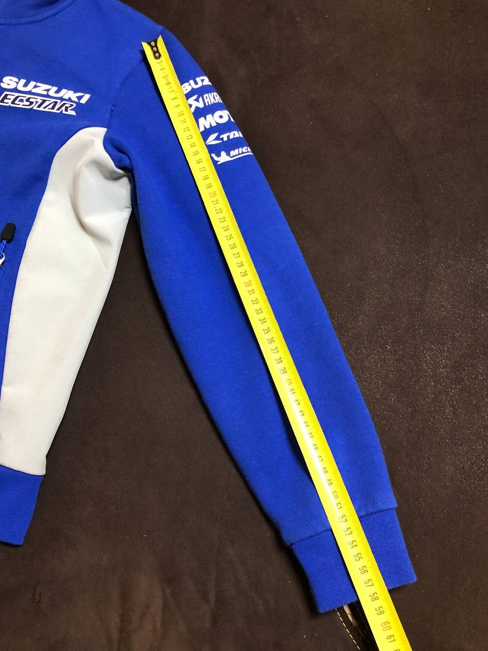 Vintage Suzuki Racing Embroidered Spell Out Zip Up Fleece Jacket Size US M / EU 48-50 / 2 - 9 Thumbnail