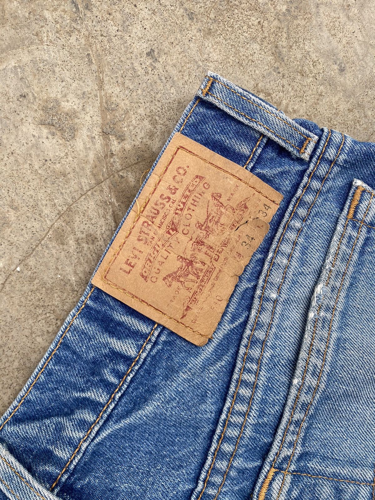 Levi's Levi’s 510 Blue Distressed Denim Size US 34 / EU 50 - 16 Thumbnail