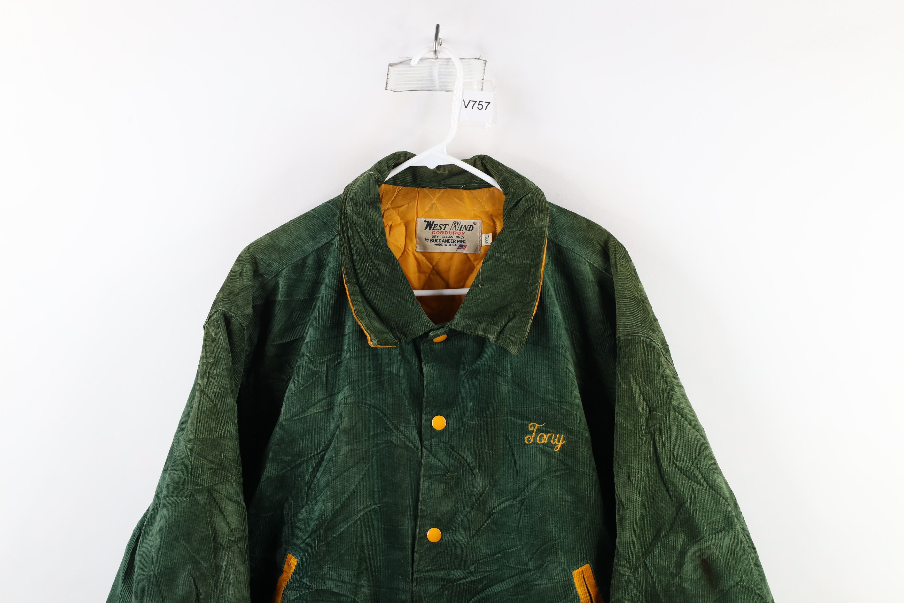 Vintage Vintage 70s Pinizzotto Trucking Corduroy Bomber Jacket USA Size US XXL / EU 58 / 5 - 2 Thumbnail