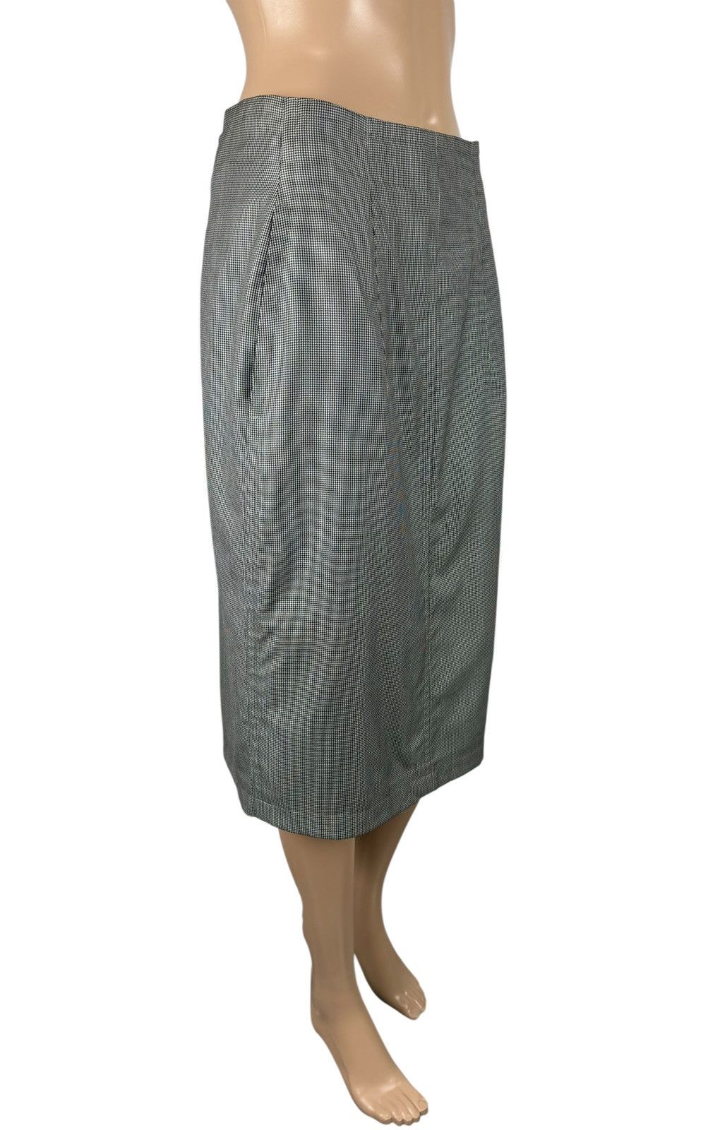 Jil Sander Jil Sander Vintage Pencil Skirt Wool-Silk Glencheck DE40 Size 32" / US 10 / IT 46 - 3 Thumbnail