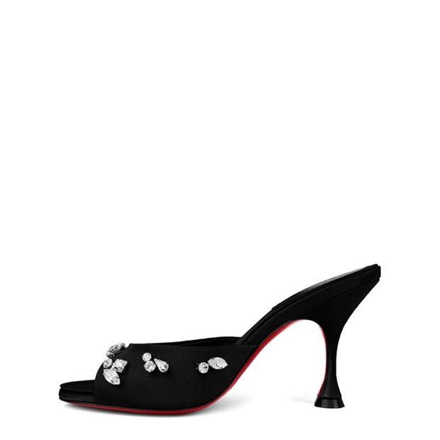 Christian Louboutin Degraqueen Satin Mules Size US 11 / IT 41 - 3 Thumbnail