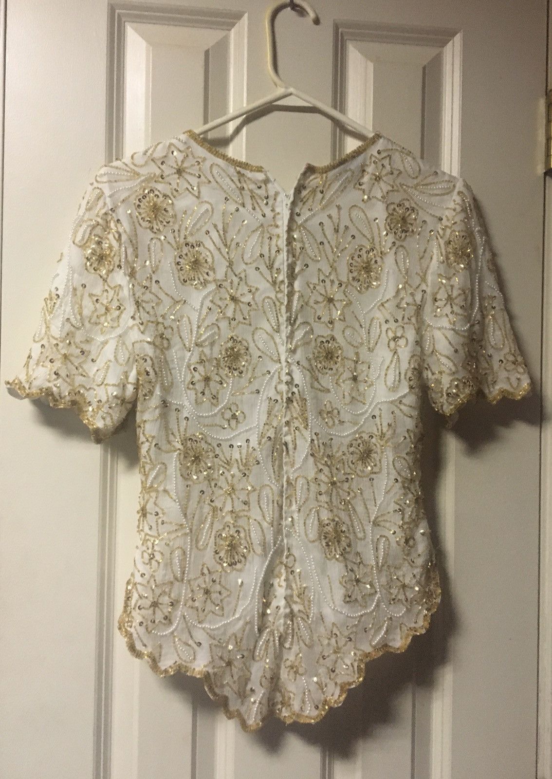 Vintage New Vintage Womens Laurence Kazar Silk Top Petite Medium Size M / US 6-8 / IT 42-44 - 8 Thumbnail