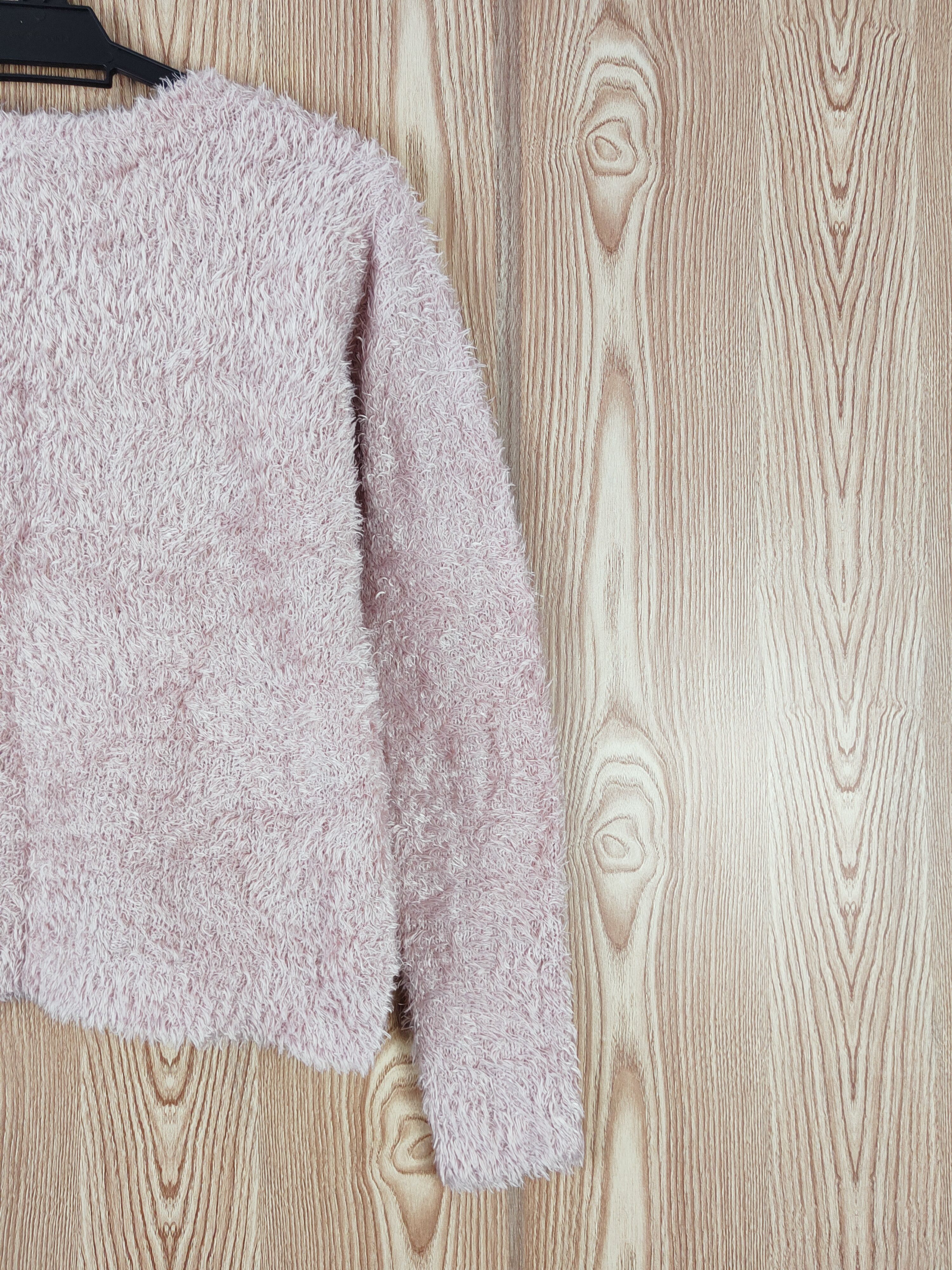 Aran Isles Knitwear × Japanese Brand Chocol Raffine Pink Shag Shaggy Fur Mohair Knitwear #W883 Size M / US 6-8 / IT 42-44 - 9 Thumbnail