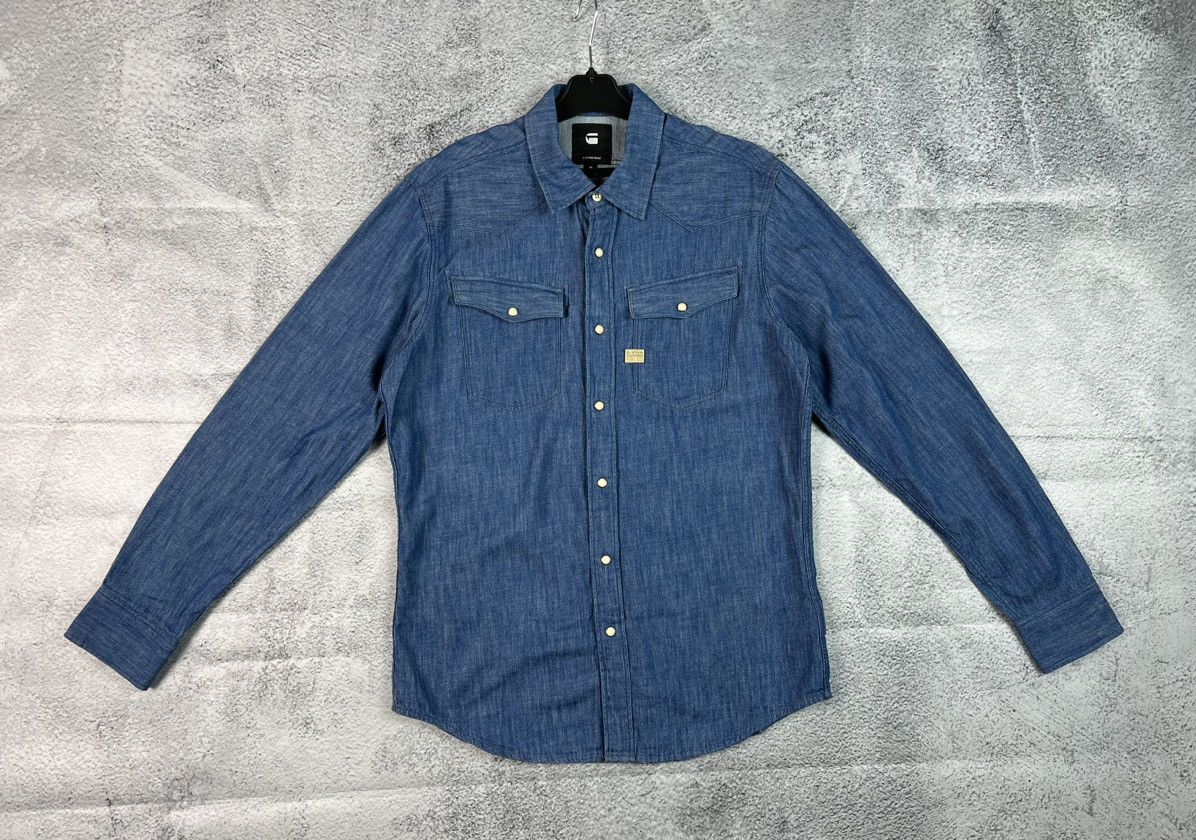 G-Star G star raw denim shirt long sleeve Size US M / EU 48-50 / 2 - 2 Thumbnail