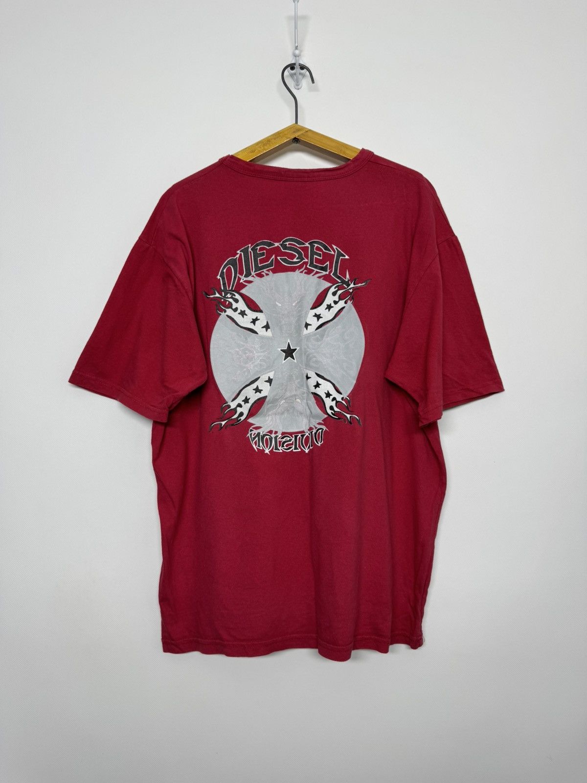 Diesel Vintage Big logo Y2K Diesel T-shirt Rare Size US L / EU 52-54 / 3 - 2 Thumbnail