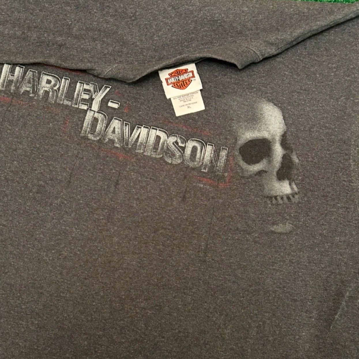 Harley Davidson VINTAGE Harley-Davidson Biker Skull Eagle T-Shirt Sleeveless Shirt Mens XL Gray 90s Y2K VTG Punk Grunge Motorcycle Logo Size US XL / EU 56 / 4 - 3 Thumbnail