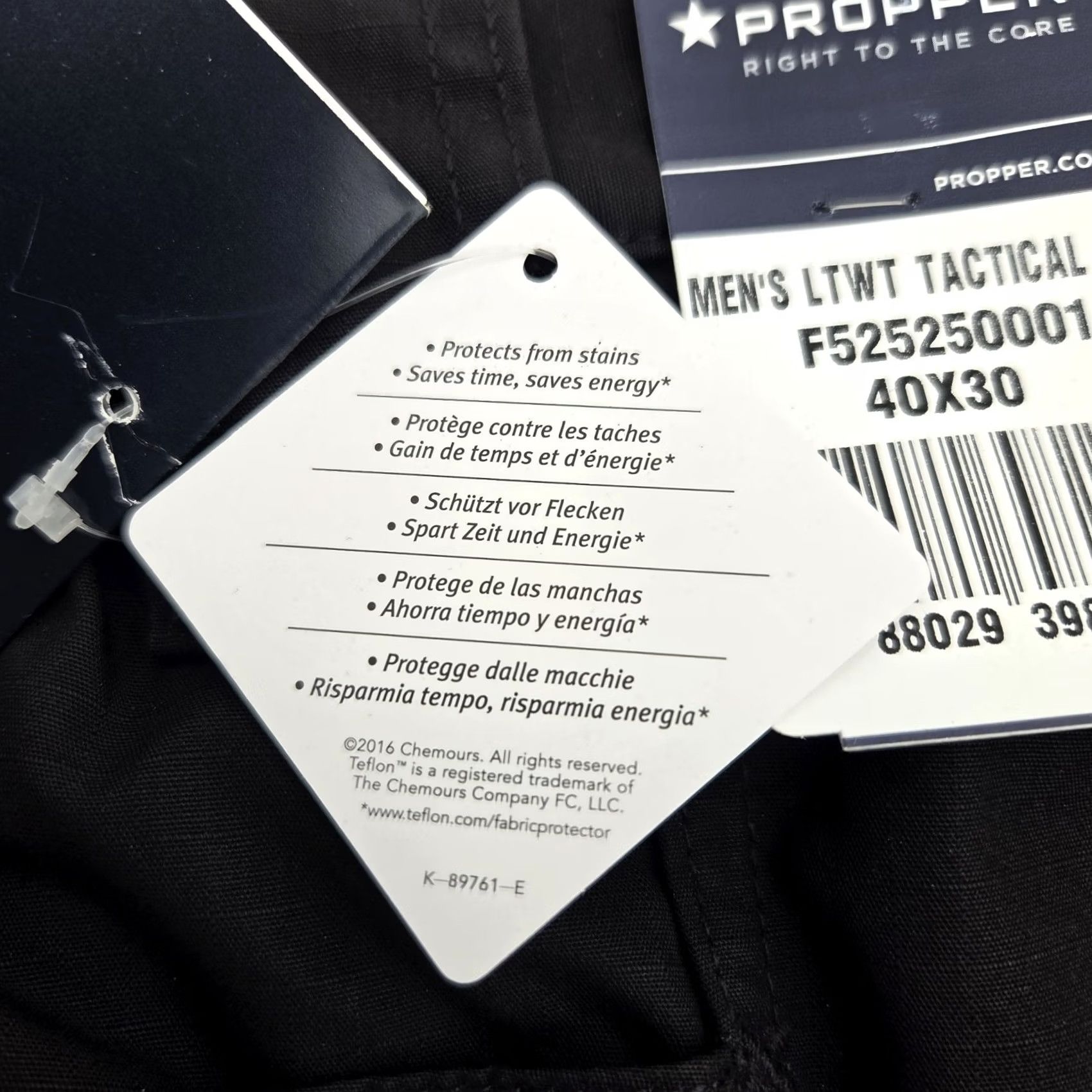 Propper PROPPER Mens Lightweight Canvas Tactical Cargo Pants 40X30 Black EUC Size US 40 / EU 56 - 5 Thumbnail