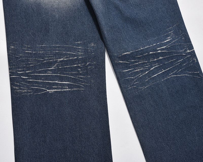 Jean American street loose casual retro washed straight leg jeans Size US 32 / EU 48 - 6 Thumbnail