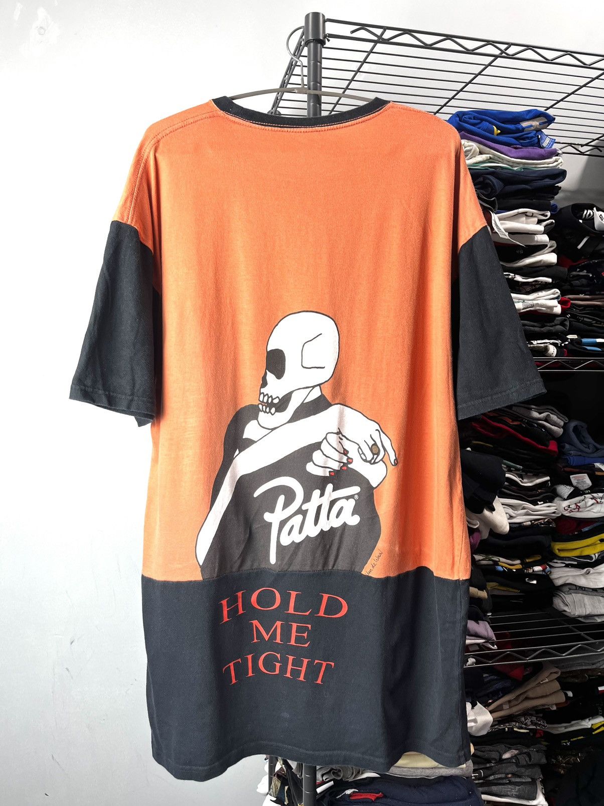 Patta Vintage Patta Hold Me Tight Skull Skeleton T Shirt Size US XL / EU 56 / 4 - 1 Thumbnail