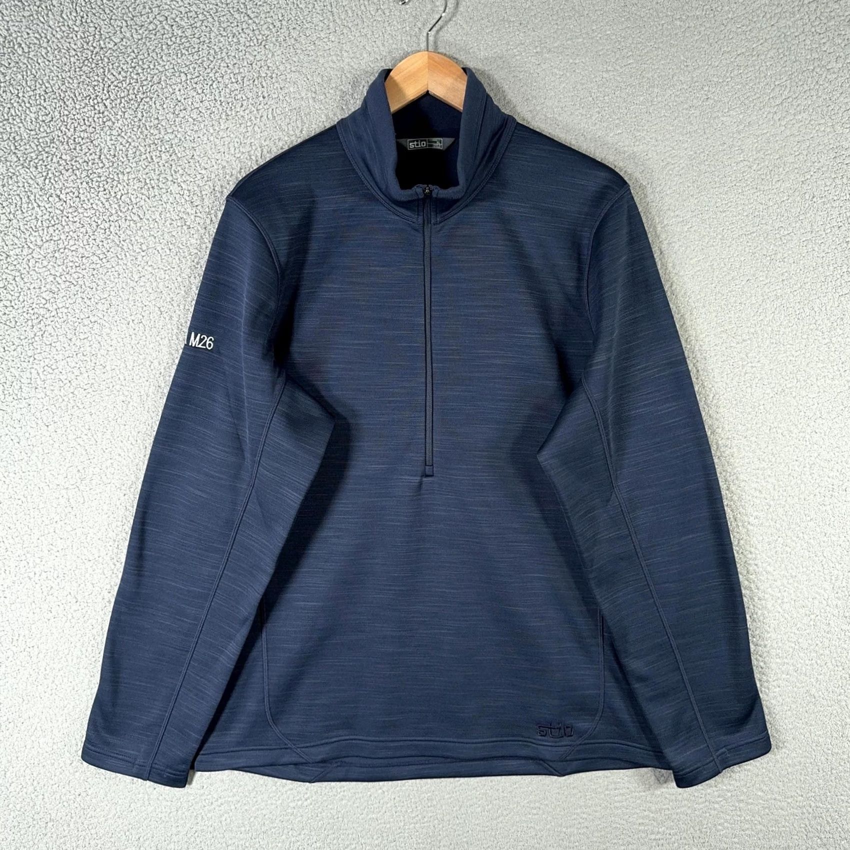 Vintage Stio Gannet Peak Half Zip Pullover Mens Large Navy Blue Fleece Sweater M26 Logo Size US L / EU 52-54 / 3 - 2 Thumbnail