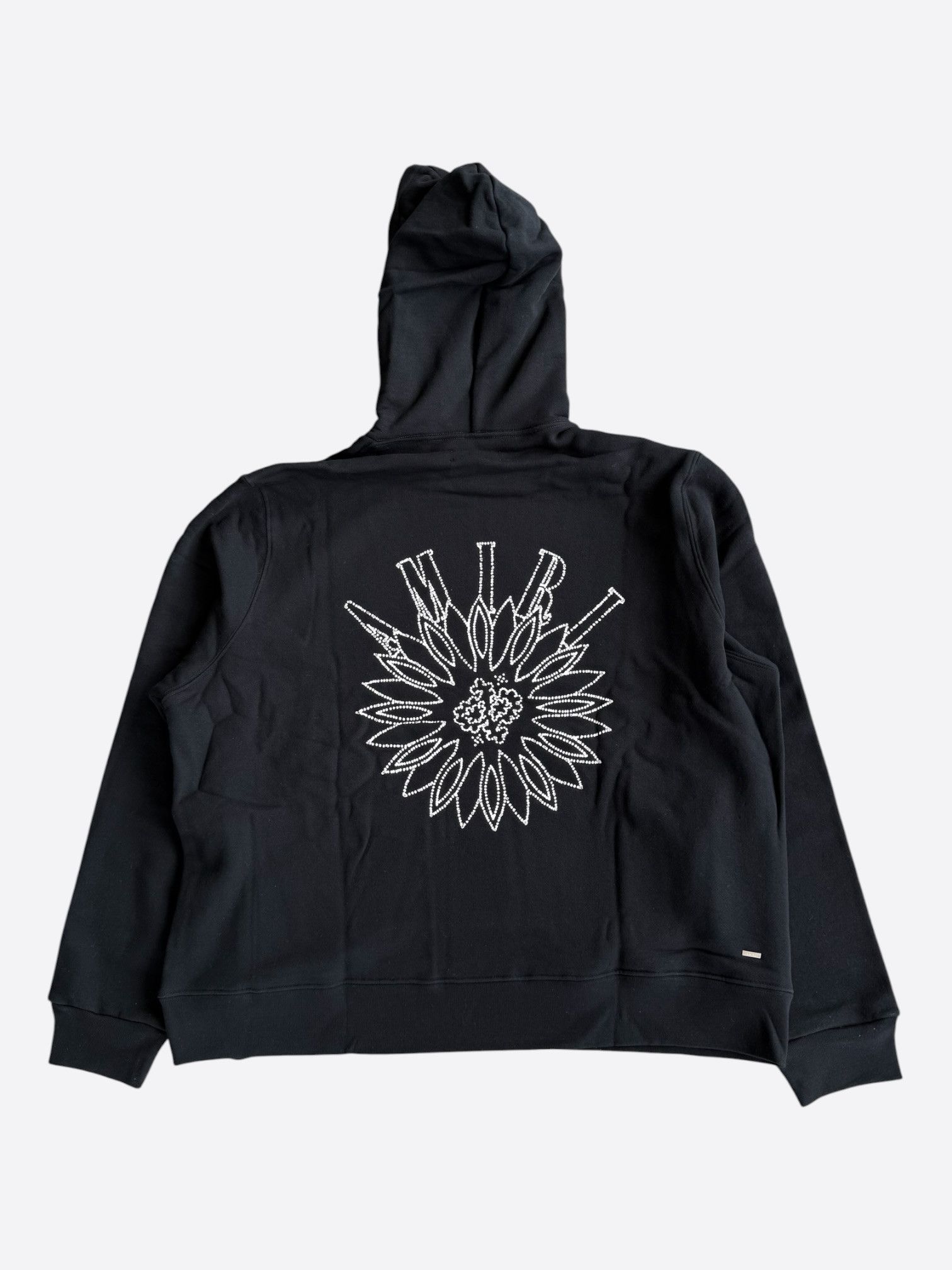 Amiri Amiri Black & Crystal Stick Poke Logo Hoodie Size US XXL / EU 58 / 5 - 2 Thumbnail
