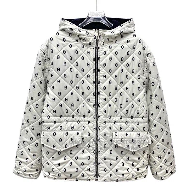 Hermes Hermes Deep Blue Pig Nose Print Full Print Cashmere Hooded Size XS / US 0-2 / IT 36-38 - 3 Thumbnail