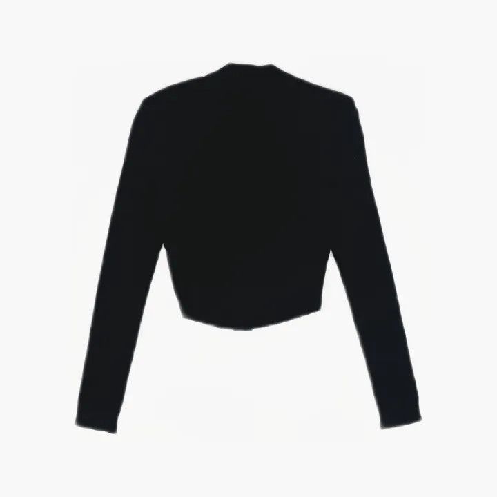Balmain Balmain Black Buttoned Crop Knit Sweater -2507 Size S / US 4 / IT 40 - 3 Thumbnail
