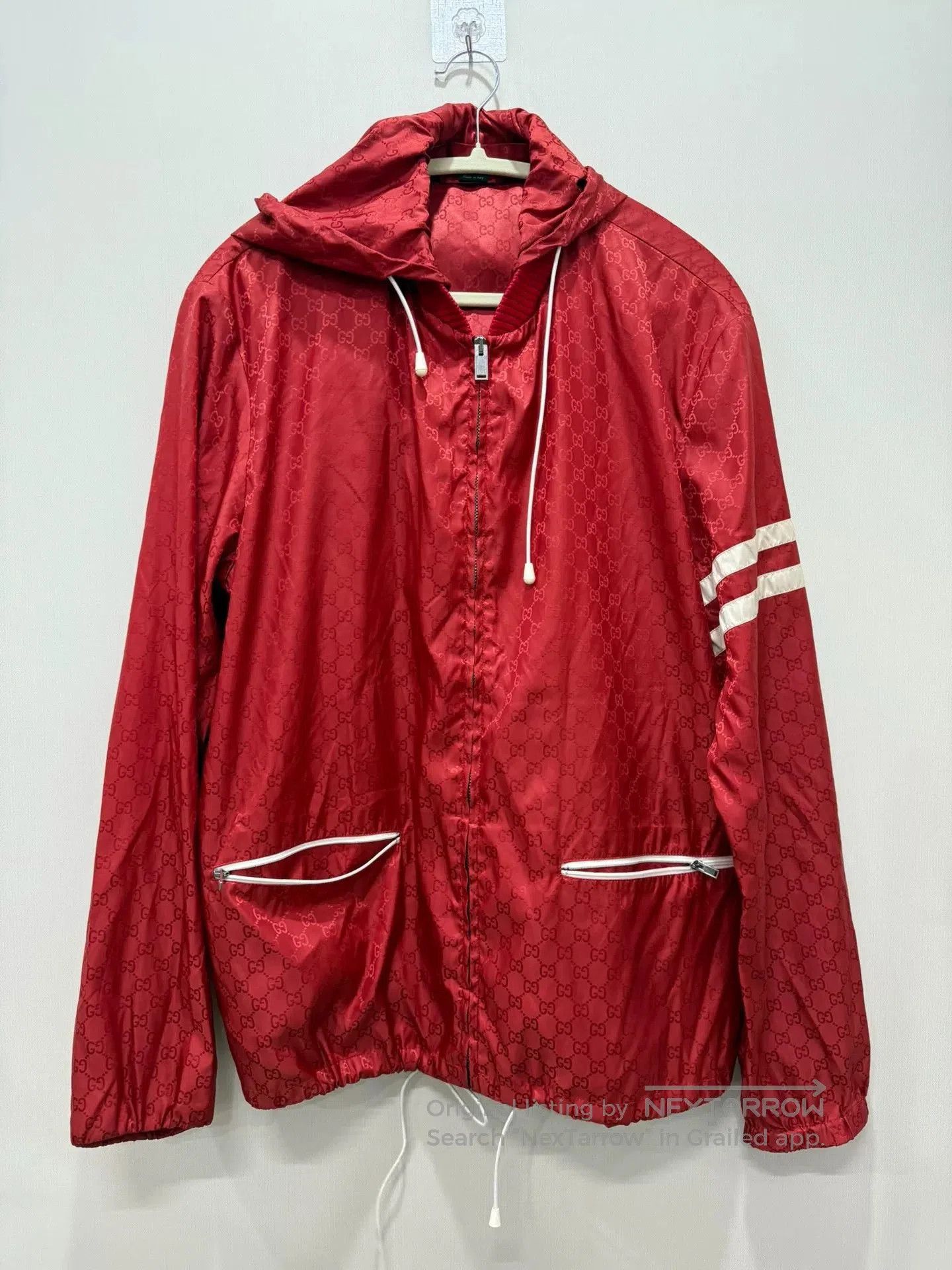 Gucci Gucci Red Logo Jacket Size 52. Size US L / EU 52-54 / 3 - 1 Thumbnail