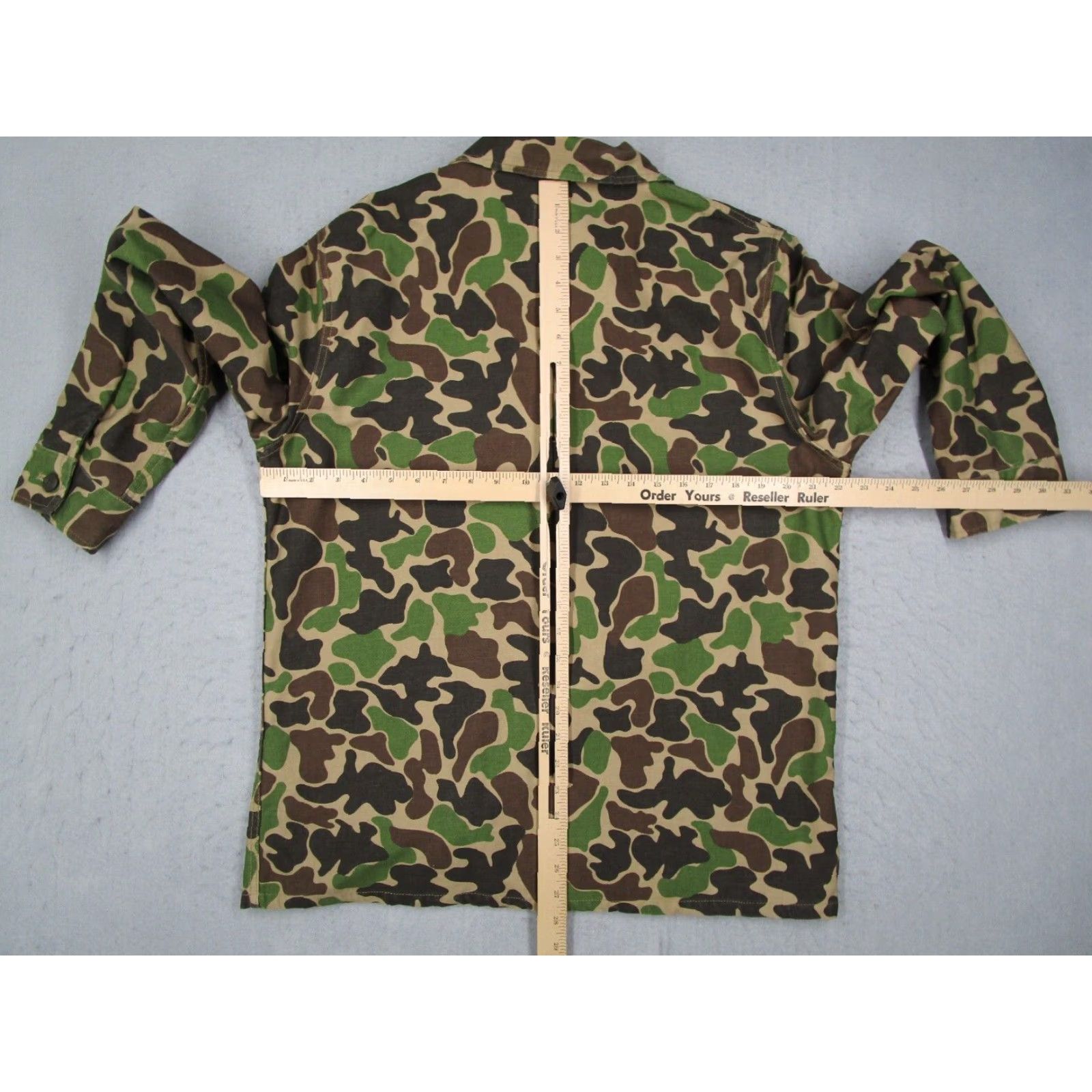 RVCA RVCA Men's Medium Green Camo Fubar Button Up Shacket Jacket Size US M / EU 48-50 / 2 - 6 Thumbnail