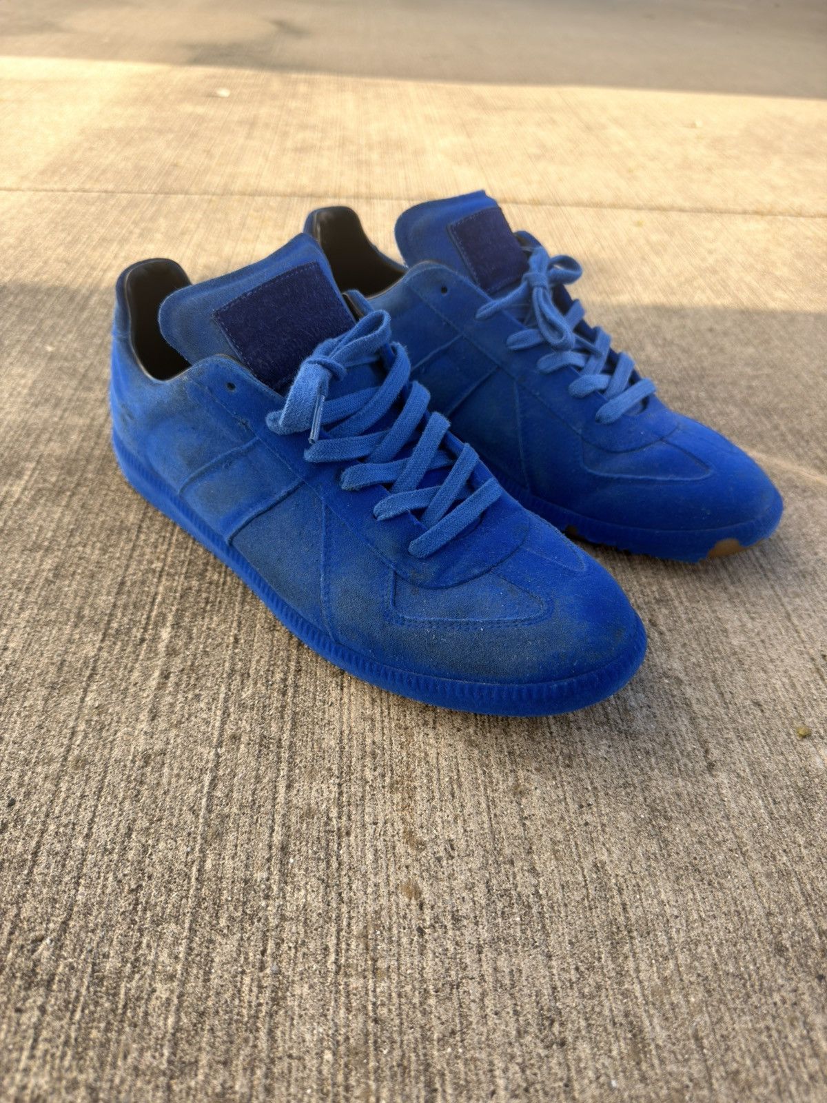 Maison Margiela GAT Low Blue Velvet Size US 10 / EU 43 - 1 Thumbnail