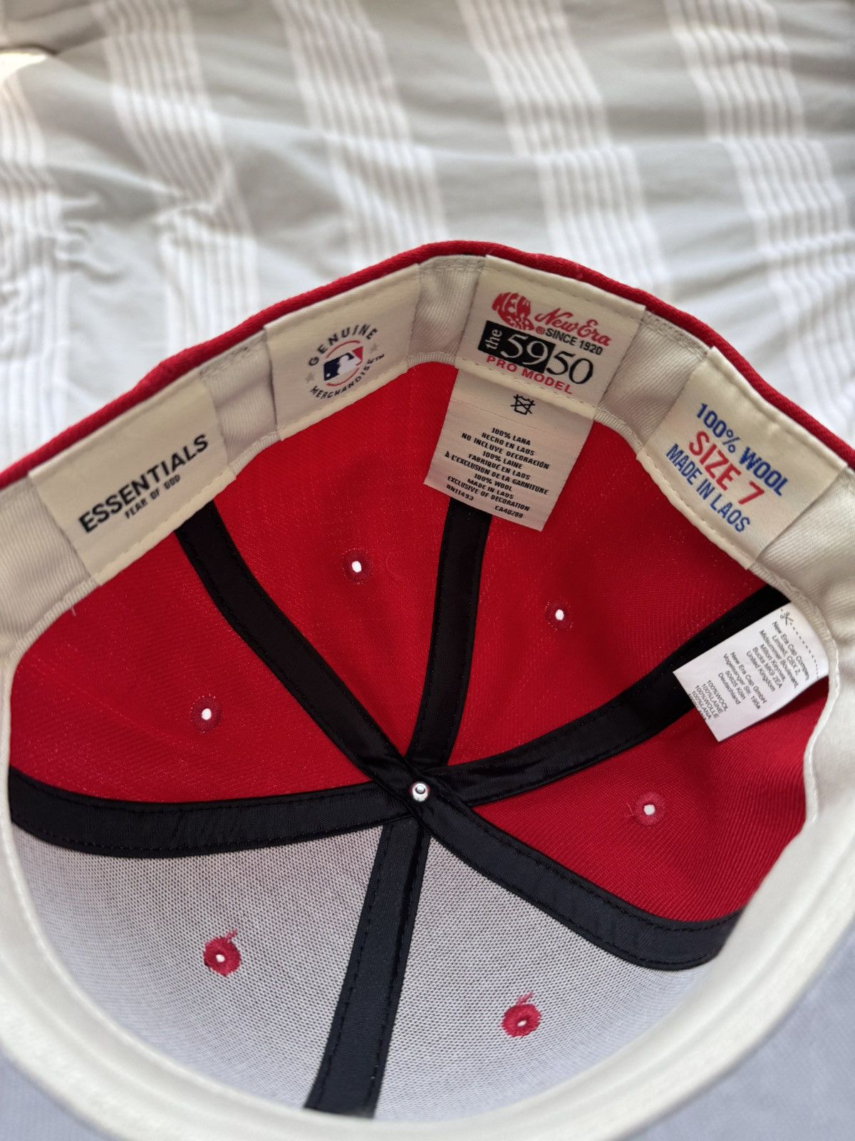 Essentials × Fear of God × New Era Fear of God x New Era Philadelphia Phillies 59FIFTY Cap 7 Size ONE SIZE - 3 Thumbnail
