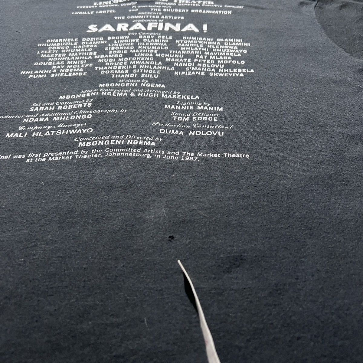 Vintage Vintage 80s SARAFINA MUSIC OF LIBERATION Black History Tee Size US XL / EU 56 / 4 - 7 Thumbnail