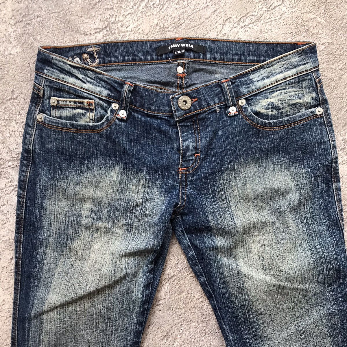 Vintage Vintage 90s Japan Distressed Flared Low Rise Grunge Jeans 28 Size 28" / US 6 / IT 42 - 3 Thumbnail